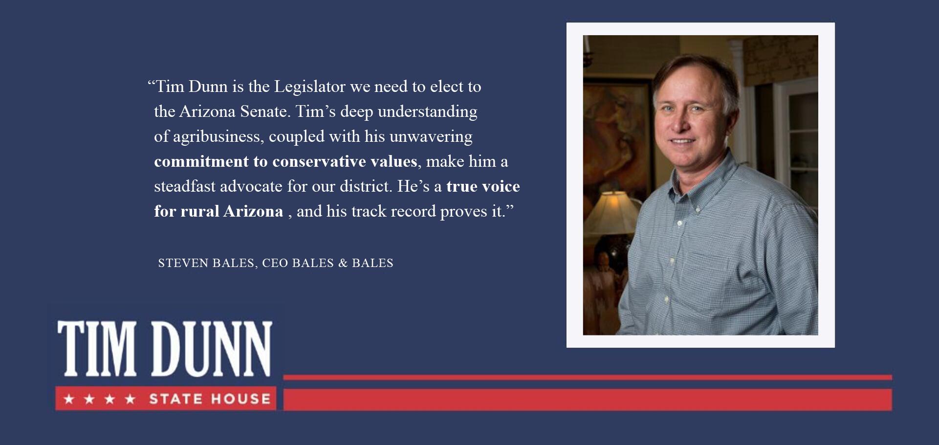 Tim Dunn for Arizona State Senate